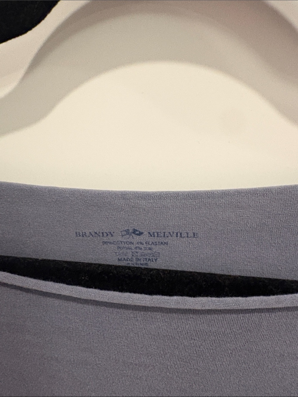 Brandy Melville Gray Boatneck Long-Sleeve Top - Picture 2 of 3